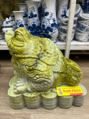 THIỀM THỪ ĐÁ SERPENTINE TỰ NHIÊN NGUYÊN KHỐI