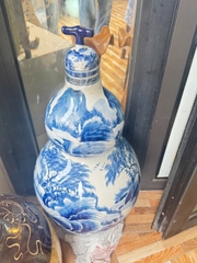 Q12 - Hồ lô men lam phong thuỷ