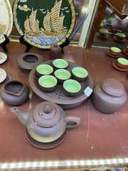 BỘ ẤM TRÀ GỐM NÂU