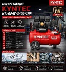 Máy Nén Khí Sạch Không Dầu Công Nghiệp Kyntec KT/OFAT - 2402 - 2HP