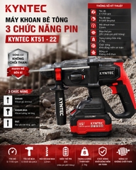 Thân Máy Khoan Bê Tông 3 Chức Năng Pin Kyntec KT51