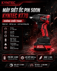 Thân Máy Siết Ốc Pin 500N Kyntec KT70