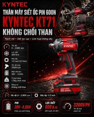 Thân Máy Siết Ốc Pin 600N Kyntec KT71