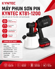 Thân Máy Phun Sơn Pin Kyntec KT81 - 1200