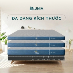 Nệm Foam Cao Cấp Lunia Cozy Moon | Nệm Foam Nguyên Khối Thoáng Khí 2 Mặt