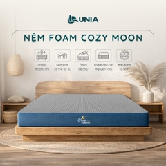 Nệm Foam Cao Cấp Lunia Cozy Moon | Nệm Foam Nguyên Khối Thoáng Khí 2 Mặt