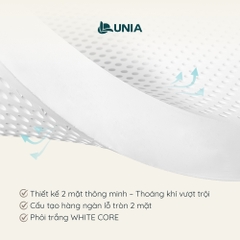 Nệm Foam Cao Cấp Lunia Cozy Moon | Nệm Foam Nguyên Khối Thoáng Khí 2 Mặt