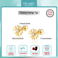 Dainty Mix Piercing | Khuyên Tai Sterling Silver 925 Phủ Bạch Kim/Vàng 18K