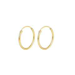 Urban Large Hoop Earrings | Khuyên Tai Sterling Silver 925 Phủ Bạch Kim/Vàng 18K