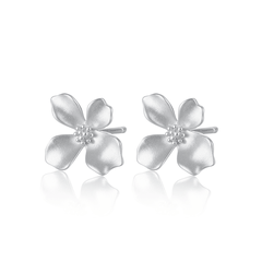 Ochna Blossom Stud Earrings | Khuyên Tai Sterling Silver 925 Phủ Bạch Kim/Vàng 18K