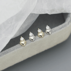 Dainty Mix Piercing | Khuyên Tai Sterling Silver 925 Phủ Bạch Kim/Vàng 18K