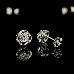 Eternal Circle Stud Earrings | Khuyên Tai Moissanite 2 Carat Round Cut | Sterling Silver 925 | Kèm Giấy Kiểm Định GRA
