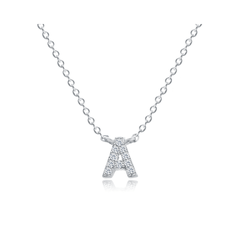 Initial Necklace | Dây Chuyền Sterling Silver 925 Phủ Bạch Kim
