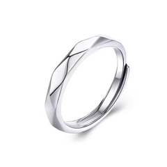 Classic Men's Solitaire Ring | Nhẫn Nam Sterling Silver 925 Phủ Bạch Kim