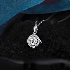 Storm Necklace | Dây Chuyền Moissanite 2 Carat Round Cut | Sterling Silver 925 | Kèm Giấy Kiểm Định GRA