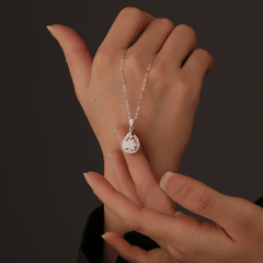 Crystal Necklace | Dây Chuyền Moissanite 2 Carat Round Cut | Sterling Silver 925 | Kèm Giấy Kiểm Định GRA