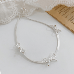 Ribbon Circle Bracelet | Vòng Tay Sterling Silver 925 Phủ Bạch Kim