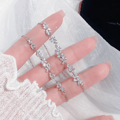 Wisteria Floral Bracelet | Vòng Tay Sterling Silver 925 Phủ Bạch Kim