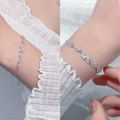 Wisteria Floral Bracelet | Vòng Tay Sterling Silver 925 Phủ Bạch Kim
