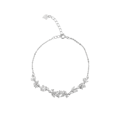 Wisteria Floral Bracelet | Vòng Tay Sterling Silver 925 Phủ Bạch Kim