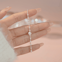 Classic Silver Bead Bracelet | Vòng Tay Sterling Silver 925 Phủ Bạch Kim