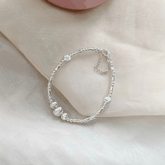 Pure Silver Orbit Bracelet | Vòng Tay Sterling Silver 925 Phủ Bạch Kim