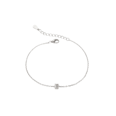 Initial Bracelet | Vòng Tay Sterling Silver 925 Phủ Bạch Kim
