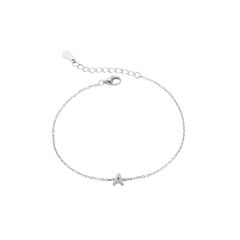 Initial Bracelet | Vòng Tay Sterling Silver 925 Phủ Bạch Kim