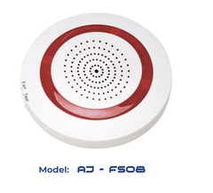 Chuông Đèn Báo Cháy Không Dây AJ-FS08 – Còi Hú 90dB, Đèn LED Cảnh Báo Cực Mạnh