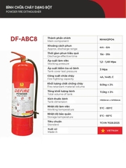 Bình Chữa Cháy Bột DEFIRE DF-ABC4 (F4) & DF-ABC8 (F8): Giải Pháp Bảo Vệ Phòng Cháy Chữa Cháy Toàn Diện