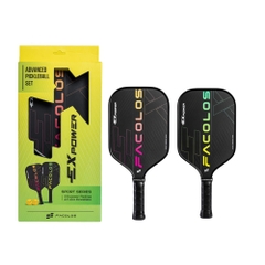 Set 2 Vợt Pickleball Facolos Sport Series EX Power 14MM