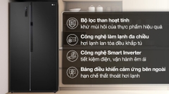 Tủ lạnh LG Inverter 519 lít Side By Side GR-B256BL