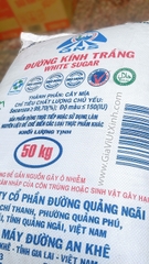 ĐƯỜNG KÍNH TRẮNG AN KHÊ QUẢNG NGÃI 50KG – ĐƯỜNG CÁT TRẮNG QNS NGUYÊN BAO