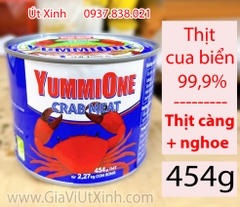 THỊT CUA BIỂN ĐÓNG LON CLAW YUMMIONE 454G - THỊT CÀNG & NGHOE 99,9%
