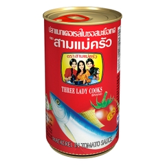 CÁ MÒI SỐT CÀ 3 CÔ GÁI 155G - CÁ NỤC SỐT CÀ