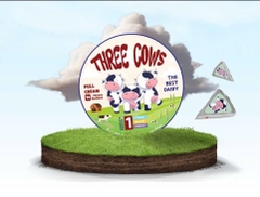 PHÔ MAI AI CẬP THREE COWS 16 MIẾNG 204G – CREAMY CHEESE THREE COWS