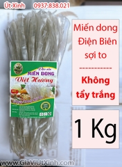 MIẾN DONG SỢI TO ĐIỆN BIÊN VIỆT HƯƠNG 1KG - KHÔNG TẨY TRẮNG, NGUYÊN CHẤT