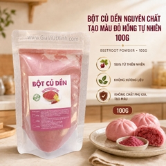 BỘT CỦ DỀN NGUYÊN CHẤT - TẠO MÀU ĐỎ HỒNG TỰ NHIÊN 100G