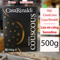 HẠT COUSCOUS CASA RINALDI MEDIUM 500G – LÚA MÌ SEMOLINA – Ý