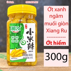 ỚT XANH MUỐI GIÒN XIANG RU 300G - ỚT HIỂM NGÂM CHUA TRUNG QUỐC