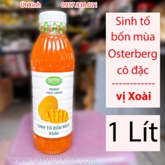 MỨT – SINH TỐ BỐN MÙA XOÀI OSTERBERG 1L – MANGO FRUIT CRUSH PHA CHẾ