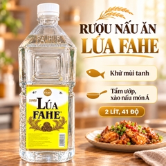 RƯỢU NẤU ĂN LÚA FAHE 2 LÍT 41 ĐỘ – RƯỢU TRẮNG DÙNG CHẾ BIẾN MÓN ĂN