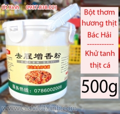 BỘT THƠM HƯƠNG THỊT BÁC HẢI 500G - GIA VỊ KHỬ TANH THỊT CÁ
