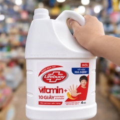 NƯỚC RỬA TAY LIFEBUOY VITAMIN+ CAN 4KG – SẠCH 99,9% VI KHUẨN [NT]
