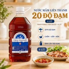 NƯỚC MẮM LIÊN THÀNH 20 ĐỘ ĐẠM 4 LÍT