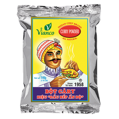 BỘT CÀ RI VIỆT ẤN VINACO ĐẦU BẾP ẤN ĐỘ 500G - GIA VỊ NẤU CÀ RI THƠM NGON ĐẬM VỊ