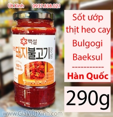 SỐT ƯỚP THỊT HEO CAY HÀN QUỐC 290G - SPICY BULGOGI FOR PORK BAEKSUL