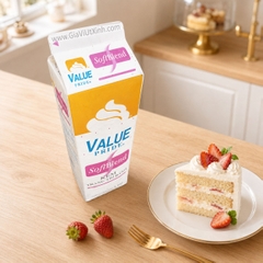 KEM TOPPING VALUE PRIDE SOFTBLEND 1KG - KEM THỰC VẬT ĐÁNH BÔNG TRANG TRÍ BÁNH