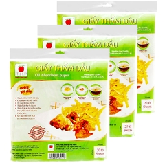 GIẤY THẤM DẦU TUYỀN HƯNG PHÚ 24CM X 25CM - 20 TỜ/XẤP