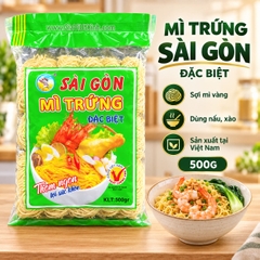 MÌ TRỨNG SÀI GÒN ĐẶC BIỆT 500G - MÌ KHÔ DẠNG VẮT, MÌ XÀO